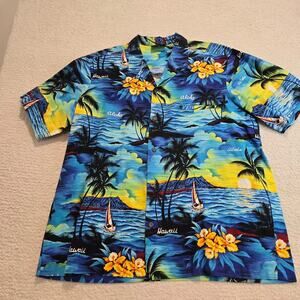 Royal Creations Hawaiian Aloha Shirt Men's XXL Hawaiian Sunset Made in Hawaii